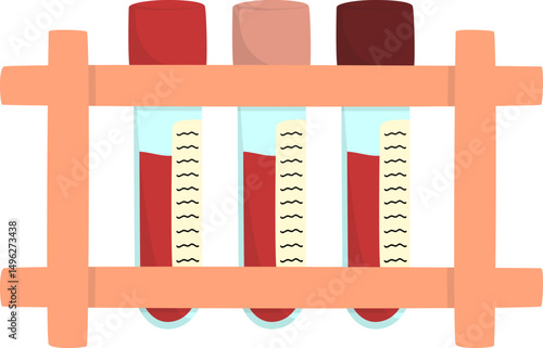 World blood donor illustration. Vector isolated.