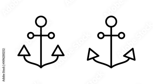Anchor icon vector. Anchor sign and symbol. Anchor marine icon.