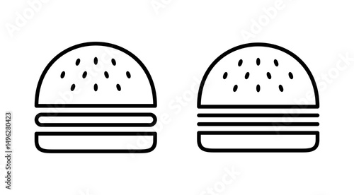 Burger icon vector. burger sign and symbol. hamburger