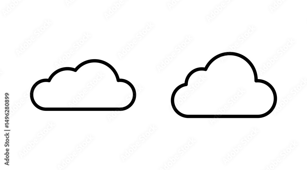 Cloud icon vector. cloud sign and symbol Cloud icon vector. cloud sign and symbol