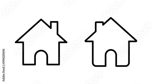 House icon vector. Home sign and symbol