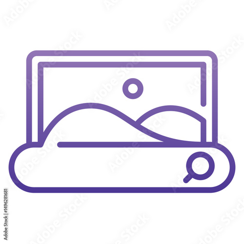 Search Image Gradient Icon