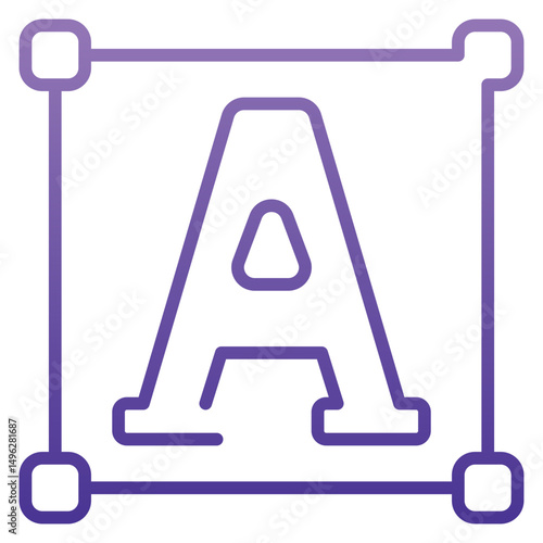 Text Editor Gradient Icon
