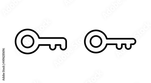 Key icon vector. Key sign and symbol.