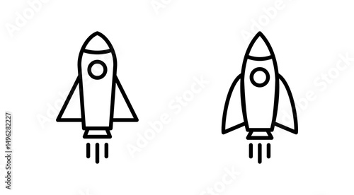 Rocket icon vector. Startup sign and symbol. rocket launcher icon