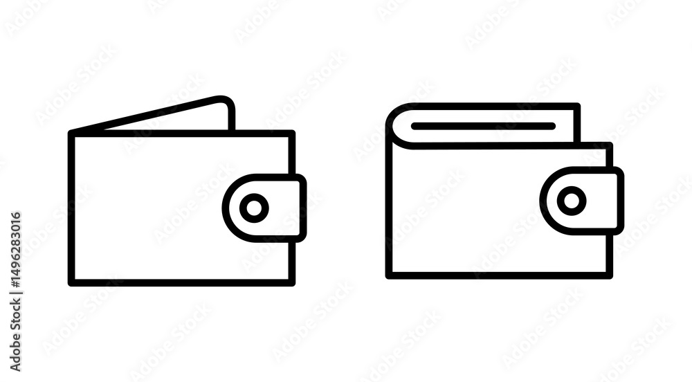 Wallet icon vector. wallet sign and symbol Wallet icon vector. wallet sign and symbol