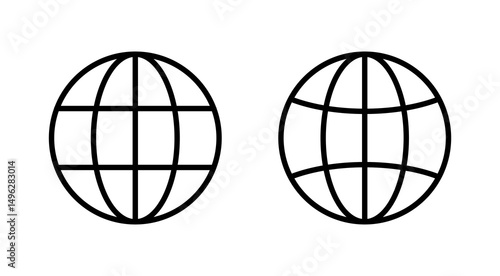 Web icon vector. go to web sign and symbol. web click icon. Global search icon