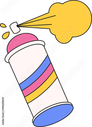 Retro 90s element decoration. Gameboy, floppy disk, lips, spray, shoes, casette, phone, camera, lollipop illustration. Vector isolated.