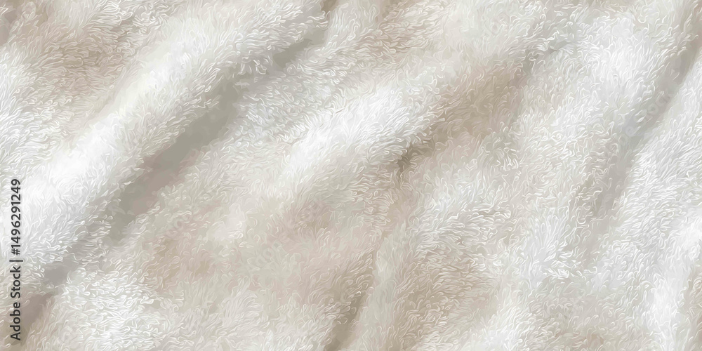 Naklejka premium Detailed view of a pure white cloth - Seamless , pattern , background , tile