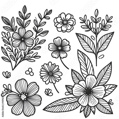 Wallpaper Mural seamless floral pattern Torontodigital.ca