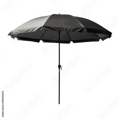 Sport Inspired Beach Umbrella Featuring a Rugged Wi Isolated on Transparent Background