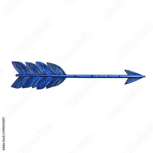 Contemporary Arrow with a Structured Layout in Class Isolated on Transparent Background