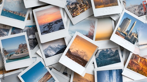 Vintage Polaroid Photo Collection from USA Vacation