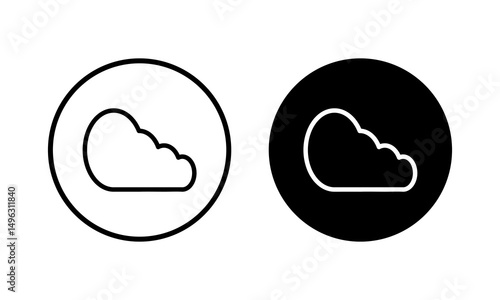 Cloud icon vector illustration. cloud sign and symbol