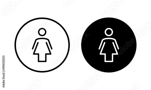 Female icon vector illustration. woman sign and symbol