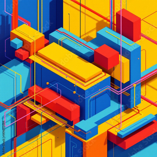 isometric view of a building