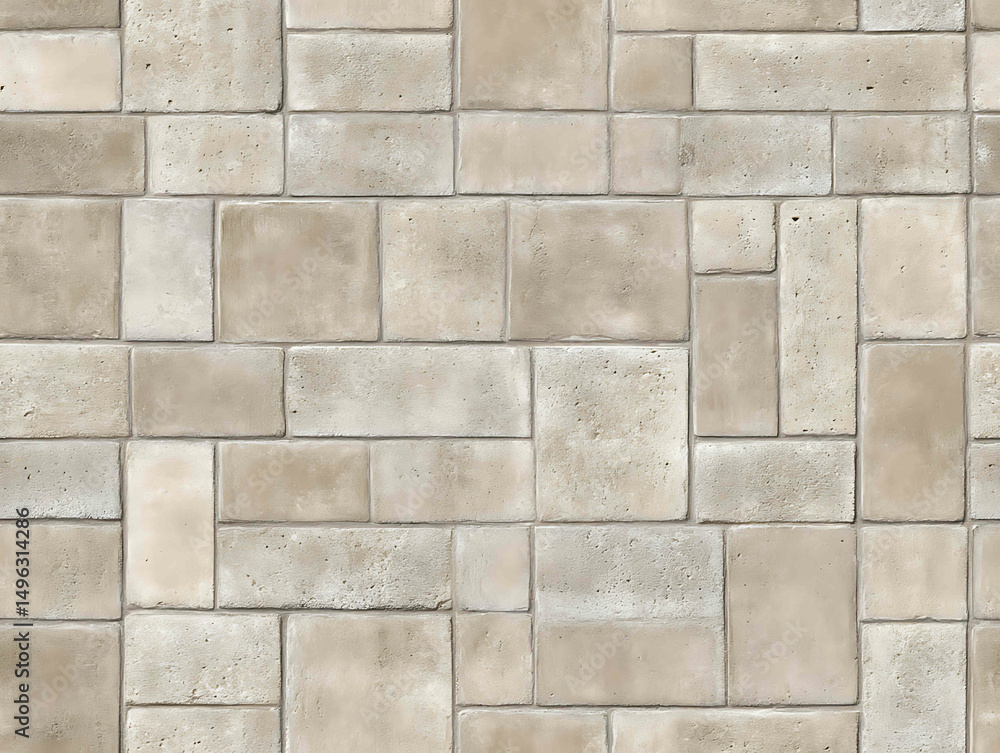 Naklejka premium stone-brick decorative wall backdrop - Seamless , pattern , background , tile