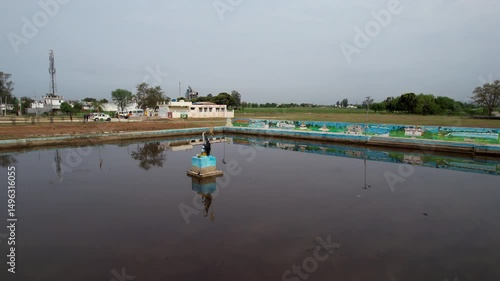 Village Vista: Solar Splendor and Rural Charm in Palli Green Oasis, Jammu and kashmir India, Aerial Symphony drone shoot Clip 3