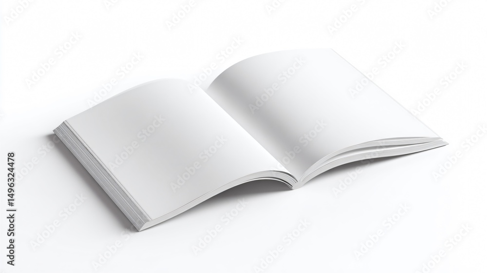 Professional Magazine Booklet Brochure Mockup Isolated for Graphic Design Projects Professional Magazine Booklet Brochure Mockup Isolated for Graphic Design Projects