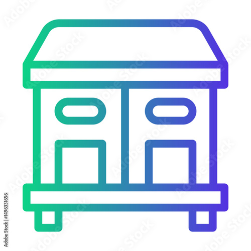 coop Line Gradient Icon
