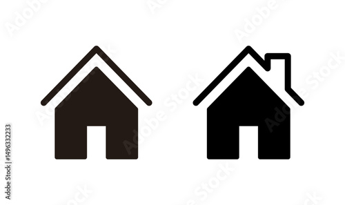 House icon logo design. Home sign and symbol