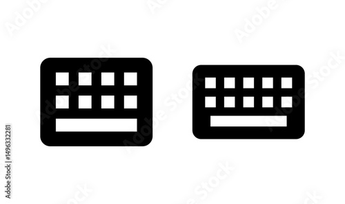 Keyboard icon logo design. keyboard sign and symbol