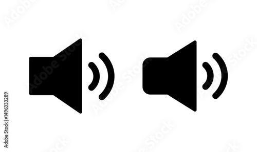Speaker icon logo design. volume sign and symbol. loudspeaker icon. sound symbol