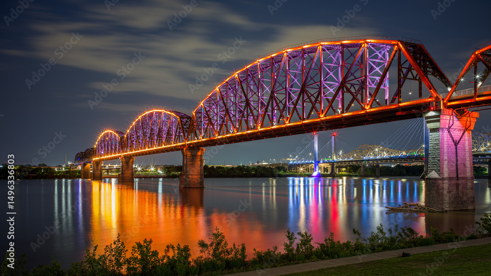 Obraz premium bridge at night