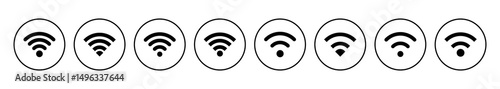 Wifi icon vector. signal vector icon. Wireless  icon vector