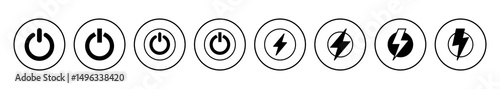 Power icon vector. Power Switch Icon. Electric power