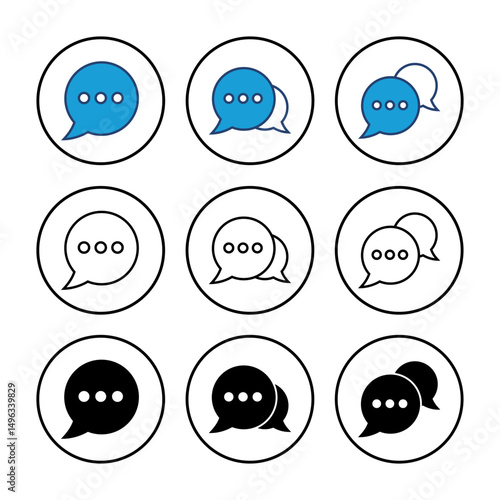 Chat icon vector. speech bubble icon. comment icon vector. message. contact us