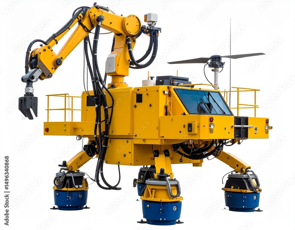 Fototapeta premium High-tech robotic vehicle for exploration and research in various environments.