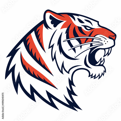 Wallpaper Mural tiger head tattoo design Torontodigital.ca