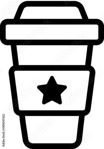 caffe icon, cup icon, coffee sign, takeout, coffee