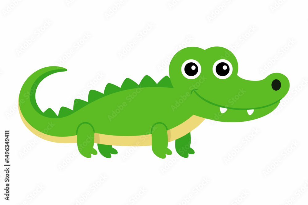 Naklejka premium crocodile cartoon