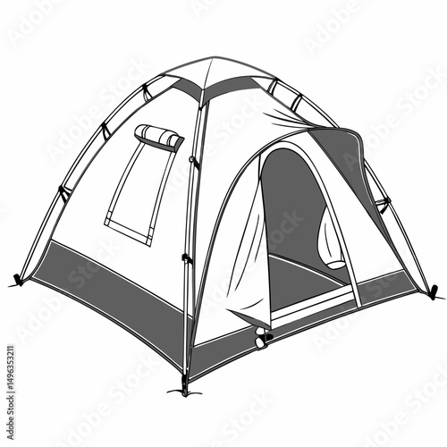 Dome tent camping outdoor adventure recreation