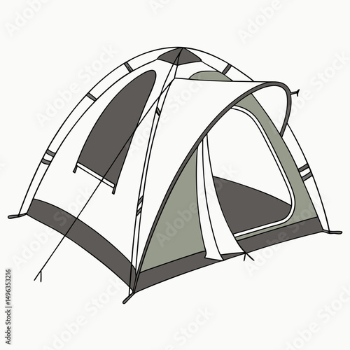 Camping dome tent outdoor adventure gear