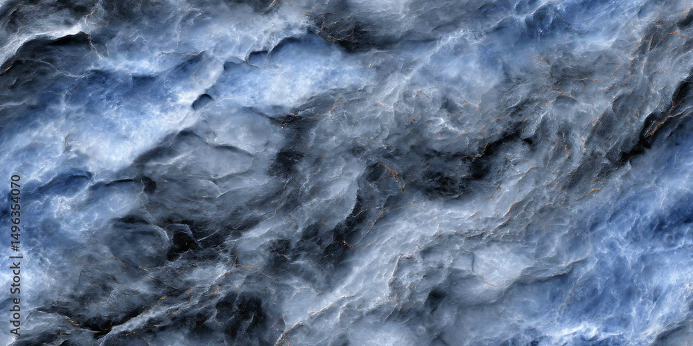 Dark-blue and charcoal-gray stone-like surface with fossil patterns - Seamless , pattern , background , tile Dark-blue and charcoal-gray stone-like surface with fossil patterns - Seamless , pattern , background , tile