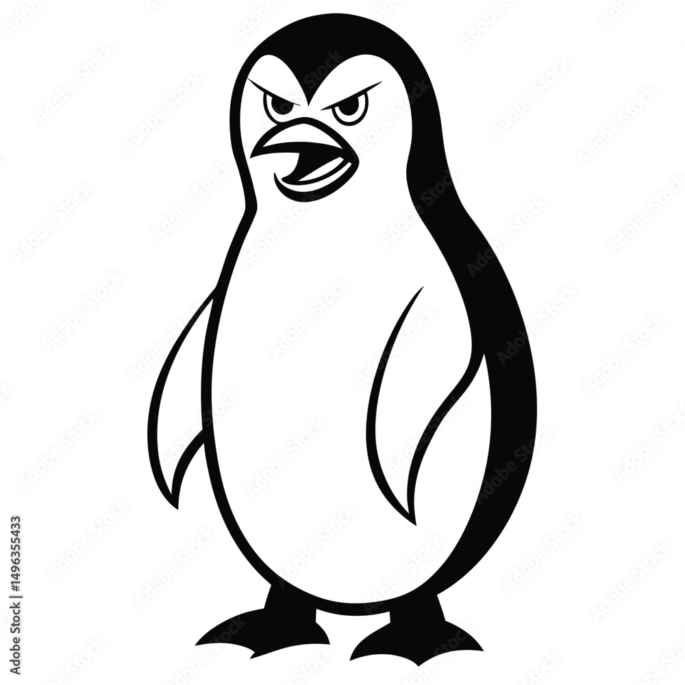 Fototapeta premium Penguin mascot illustration logo design