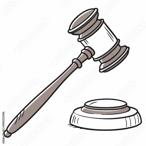 Gavel and sound block legal auction justice