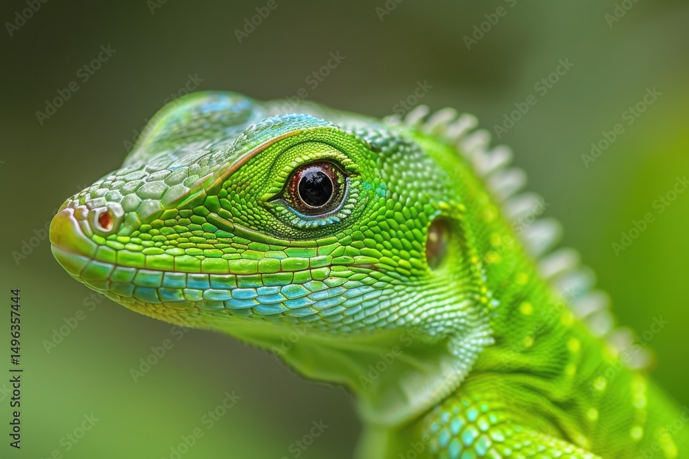 Fototapeta premium green lizard
