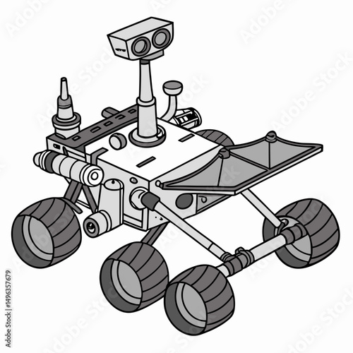 Robotic mars rover exploration vehicle design