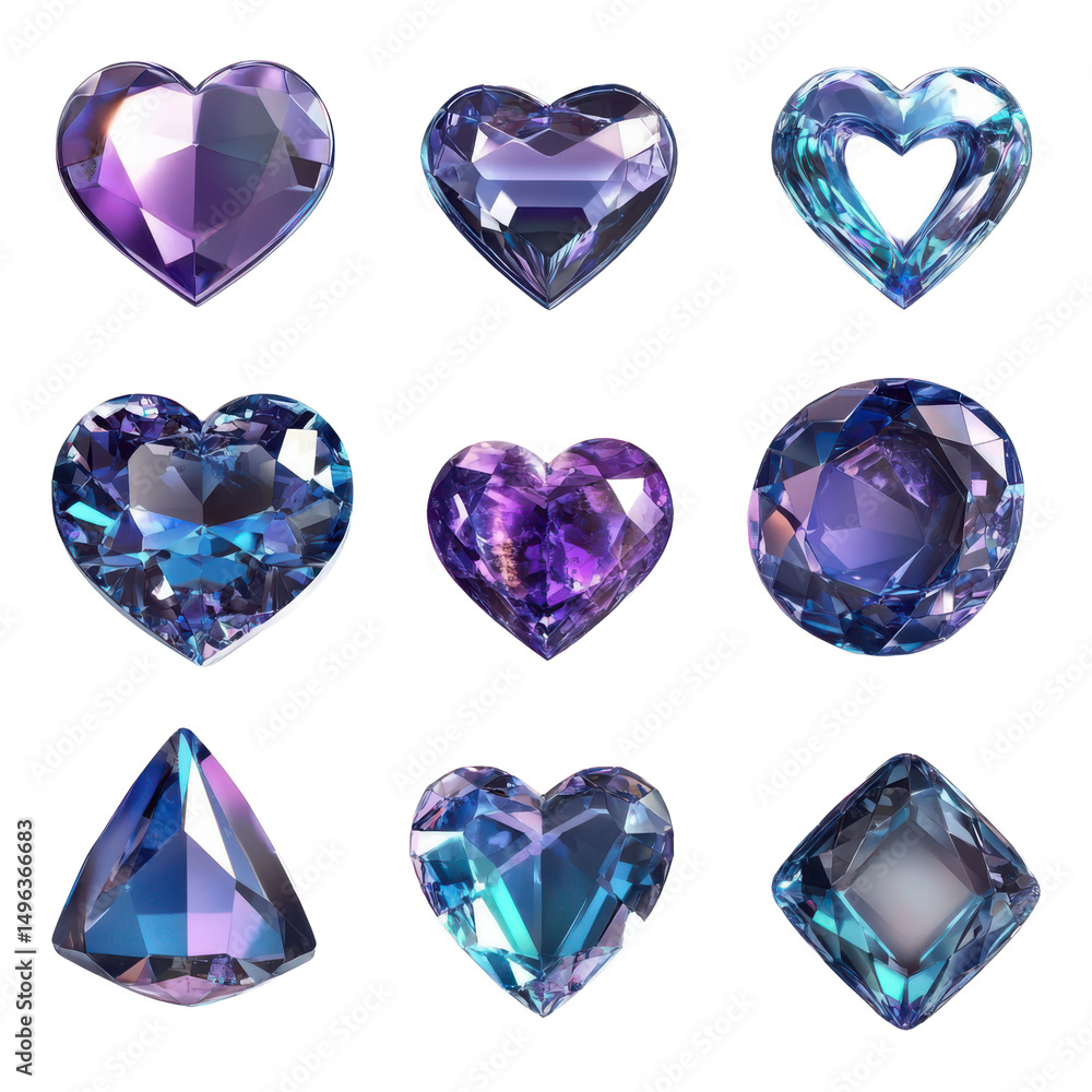Alexandrite gemstone hearts collection purple blue color change jewelry precious stone gems rare minerals 100ct Alexandrite gemstone hearts collection purple blue color change jewelry precious stone gems rare minerals 100ct
