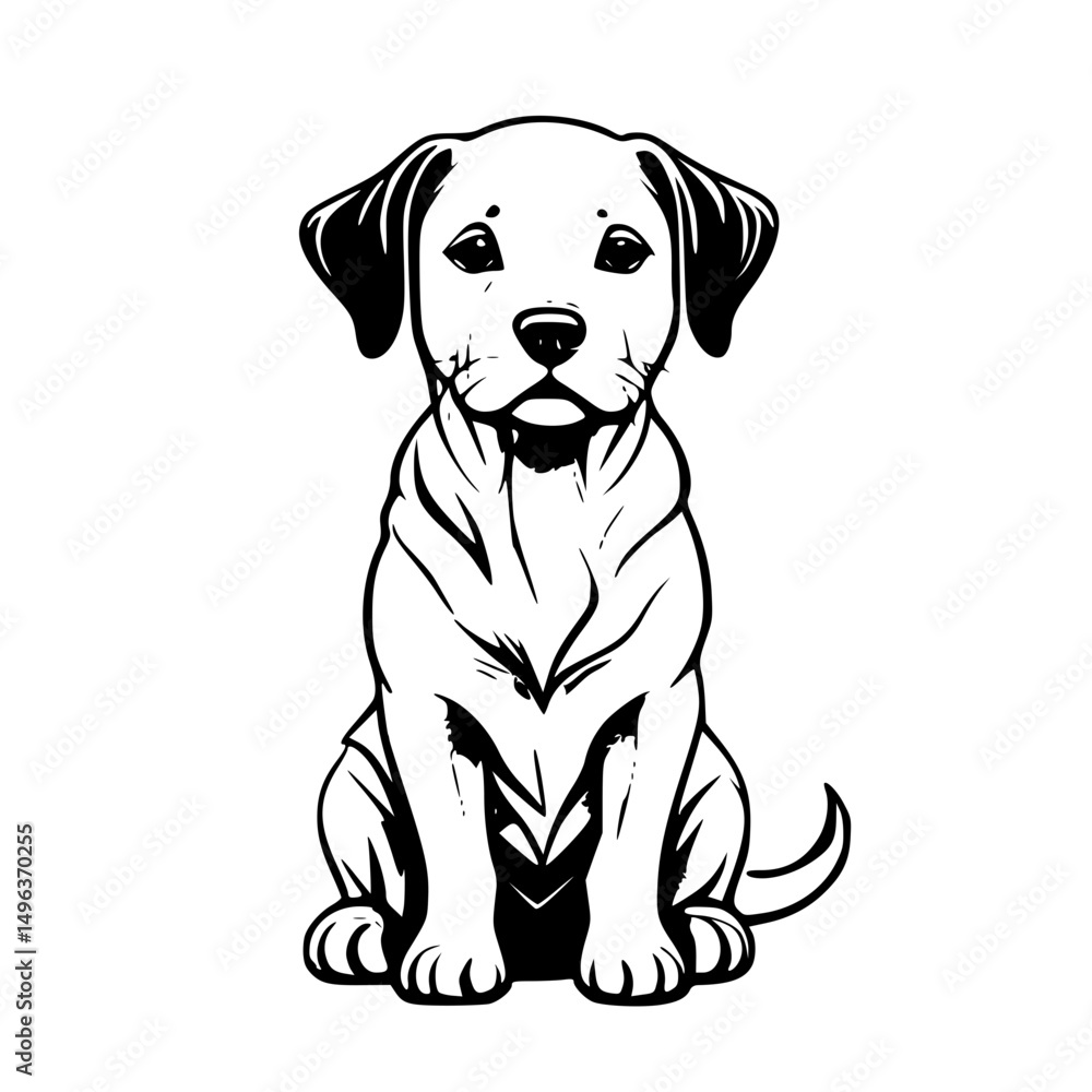 Dog icon design that can be used as a symbol of a pet, animal, living creature, or other editing tool. Dog icon design that can be used as a symbol of a pet, animal, living creature, or other editing tool.
