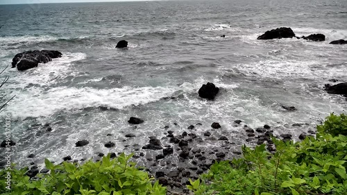 Wallpaper Mural Costa Rica Waves going over a rocky beach on the Pacific side of Costa Rica Torontodigital.ca