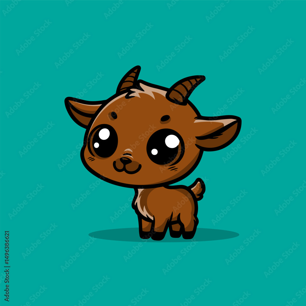 Fototapeta premium a illustration of goat