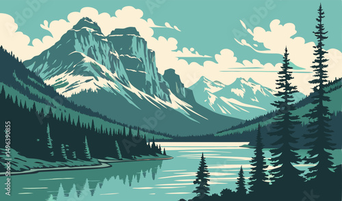 beautiful view of emerald lake british columbia