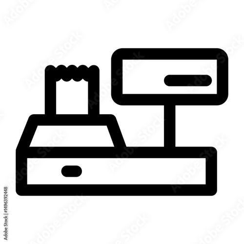 Cashier machine icon