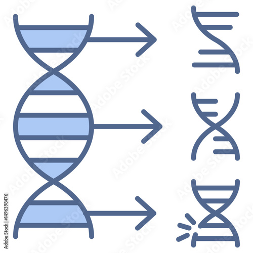 Variant Analysis Blue Icon