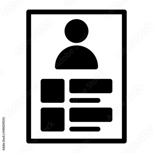 work experience. This is a vector single icon with a semi solid style. perfect for any purpose, such as website design, mobile app design, logo design, pattern design, etc.